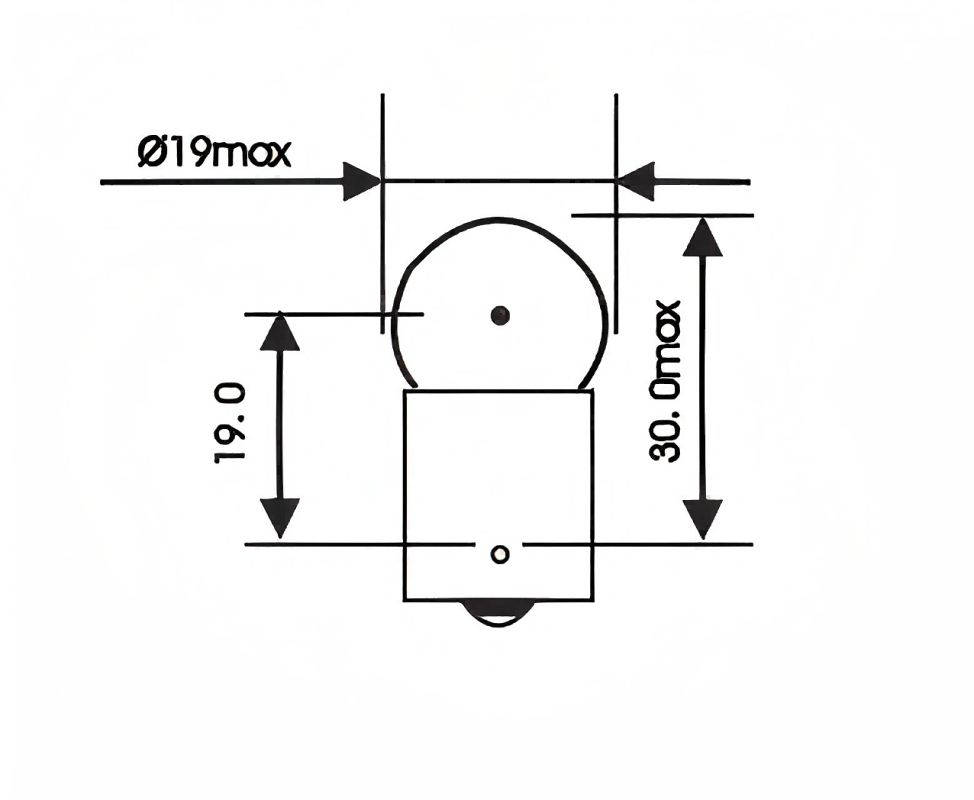 RY10W BAU15s AMBER