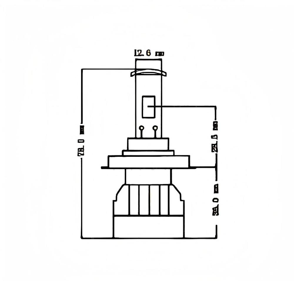 LED H4 12V50/50W P43t