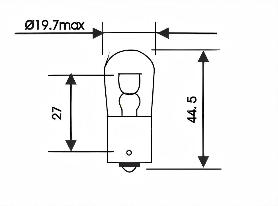 B19 12V15W BA15d