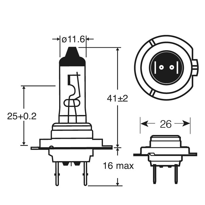 H7 Halogen Bulb Super White