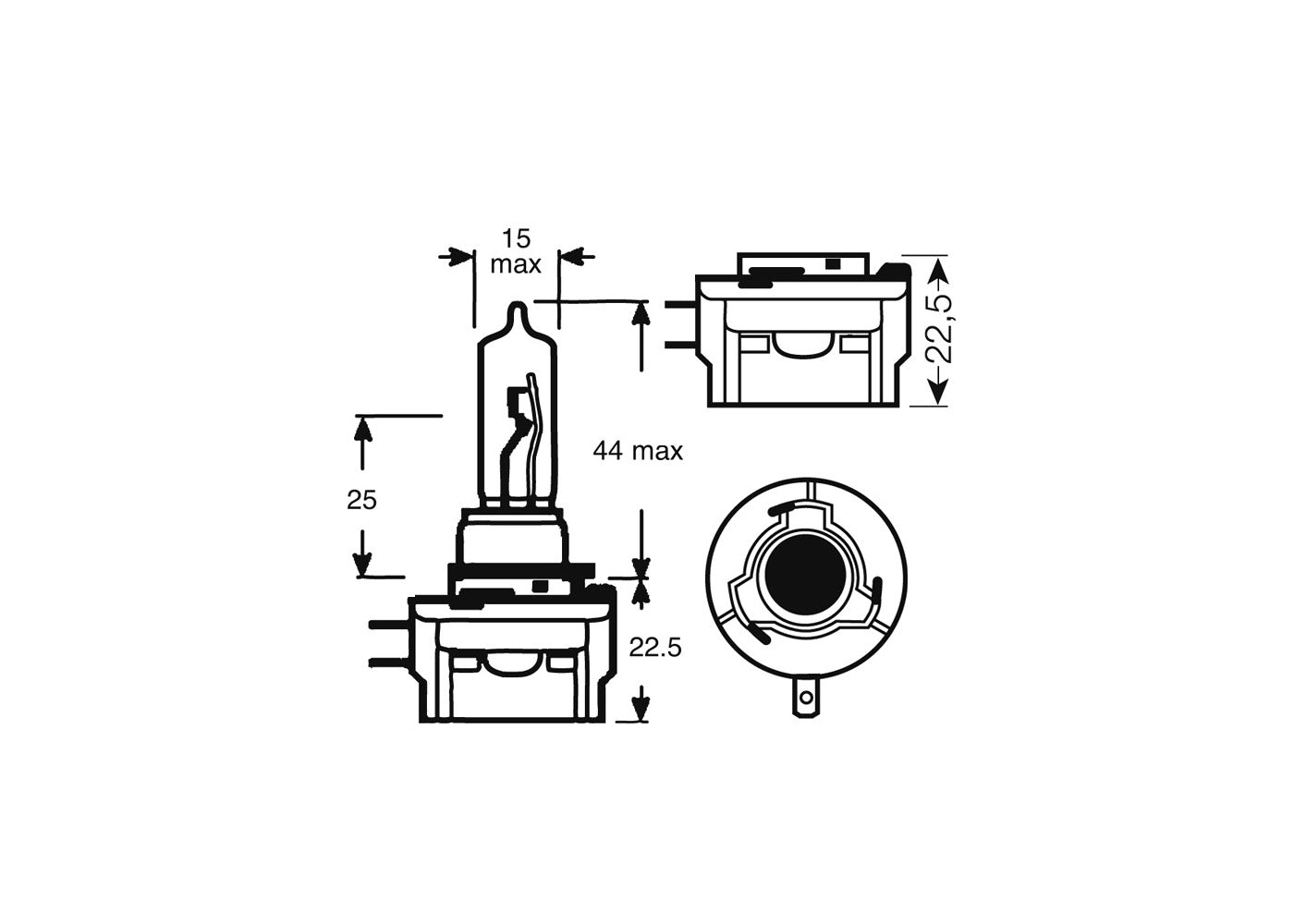 H9B 12V65W PGJY19-5