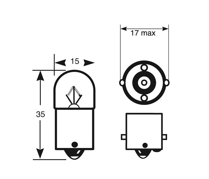 R5W BA15s VAC