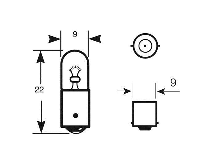 T4W 12V BA9s